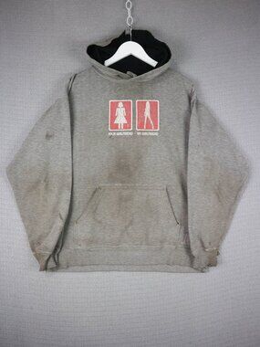 Your Girlfriend My Girlfriend R2 Randy River Thrashed Y2K Hoodie Humour M Medium